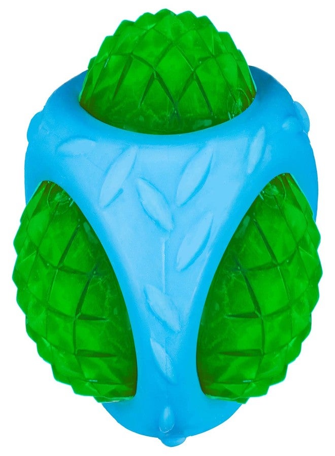 Pups&Pets لعبة كرة الماس الزرقاء من Pups&Pets، لعبة تفاعلية تصدر صوت صرير، كرة ماس متعددة الألوان للجراء والكلاب (متوسطة الحجم) - Image 1